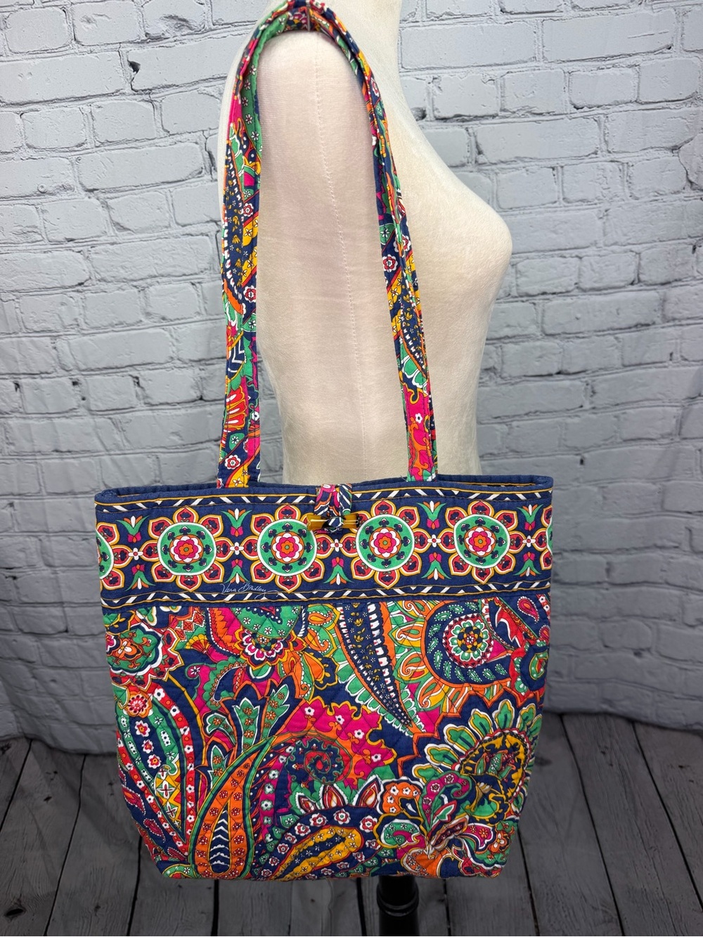 Vera Bradley quilted tote bag
